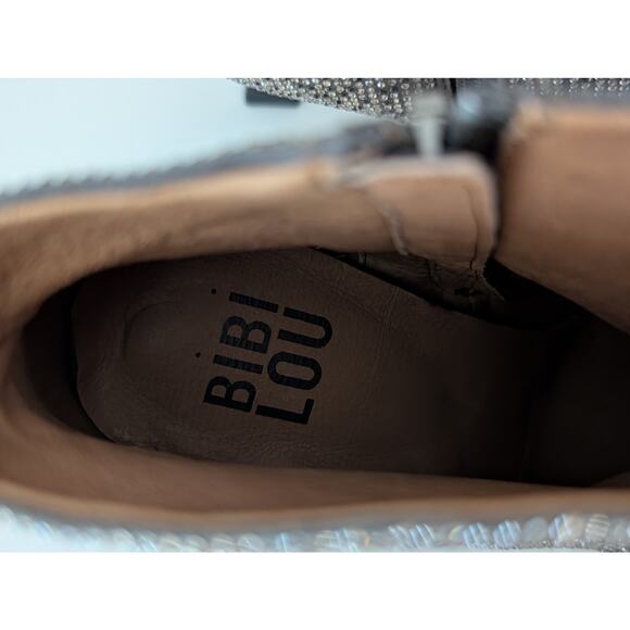 NIB Bibi Lou Ankle Boots Sparkle EU 37 US 7 New in Box Women's Shoes Italian - Picture 7 of 11